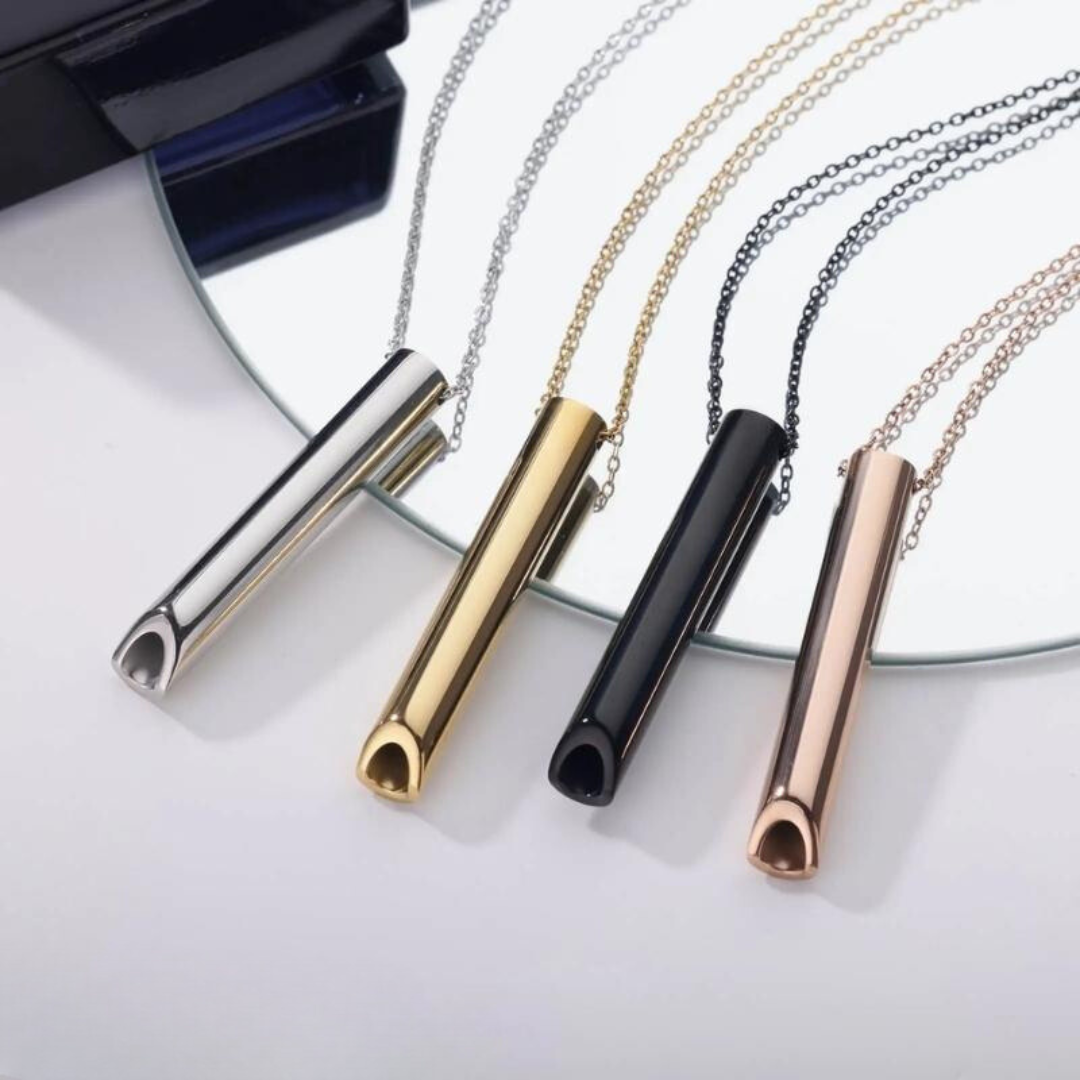 Nicotine-Free Breathing Aid Necklace for Smoking Cessation, view 2