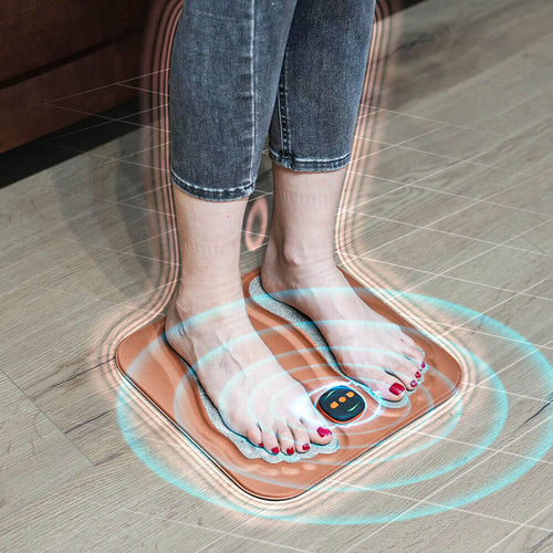 NMES Foot Stimulator with Foldable Copper-Fibre Pad and Remote Control, view 2