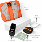 NMES Foot Stimulator with Foldable Copper-Fibre Pad and Remote Control, view 7