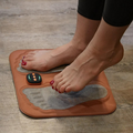 NMES Foot Stimulator with Foldable Copper-Fibre Pad and Remote Control
