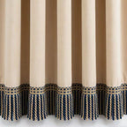Noble Curtain with Fringe Trim | High & Bury