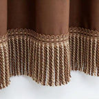 Noble Curtain with Fringe Trim | High & Bury