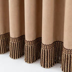 Noble Curtain with Fringe Trim | High & Bury