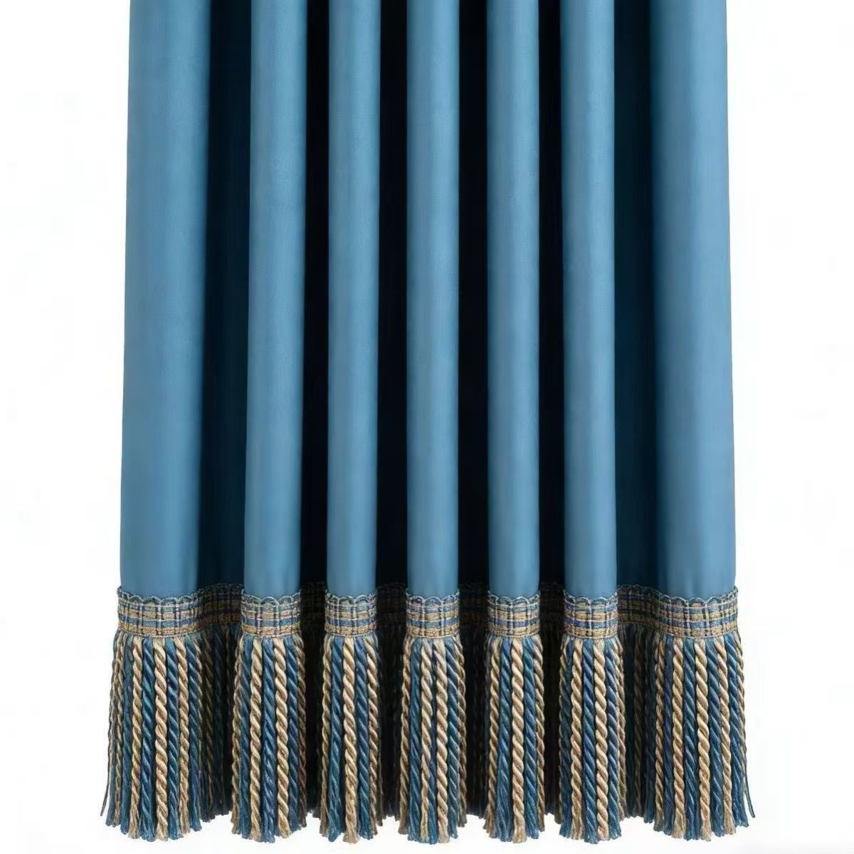 Noble Curtain with Fringe Trim | High & Bury