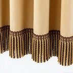 Noble Curtain with Fringe Trim | High & Bury