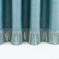 Noble Curtain with Fringe Trim | High & Bury