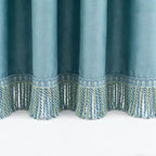 Noble Curtain with Fringe Trim | High & Bury