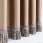 Noble Curtain with Fringe Trim | High & Bury