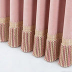 Noble Curtain with Fringe Trim | High & Bury