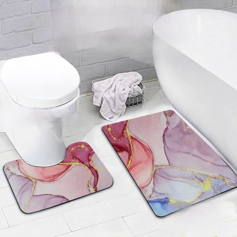 Non-Slip Bathroom Mat Set | High & Bury