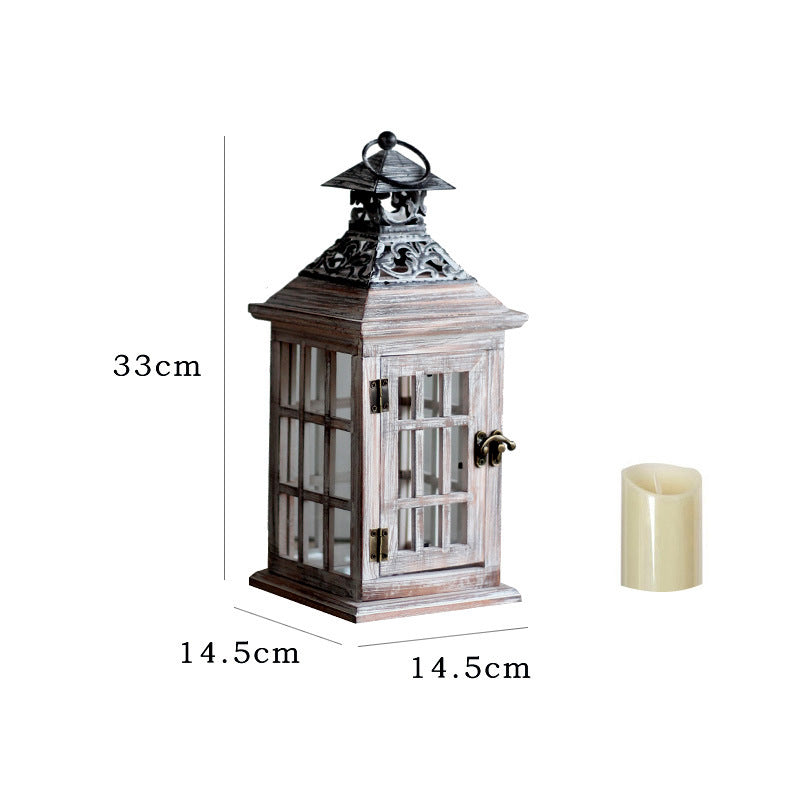 Nostalgic Lantern Wood Metal | High & Bury