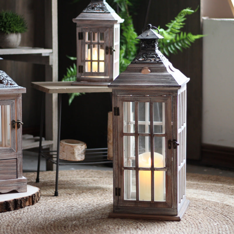 Nostalgic Lantern Wood Metal | High & Bury