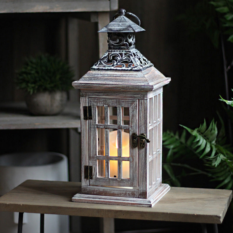 Nostalgic Lantern Wood Metal | High & Bury