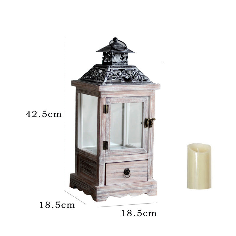 Nostalgic Lantern Wood Metal | High & Bury