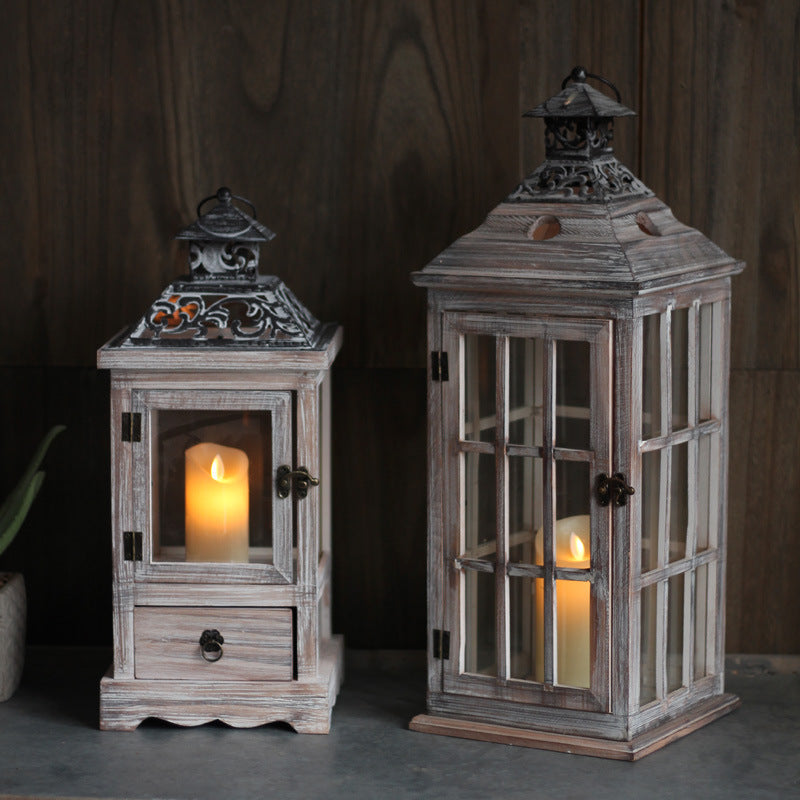 Nostalgic Lantern Wood Metal | High & Bury