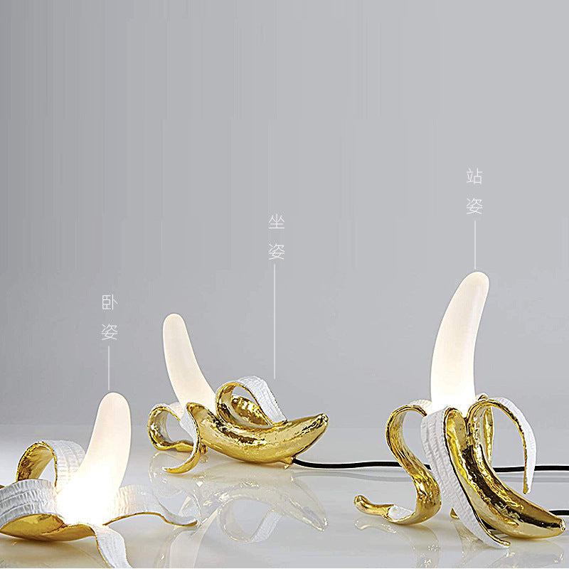 Novelty Peeled Banana LED Table Lamp | High & Bury