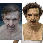 Old Man Halloween Mask, Realistic Latex Costume Mask for Adults, view 10