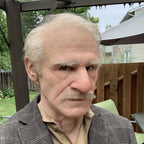 Old Man Halloween Mask, Realistic Latex Costume Mask for Adults