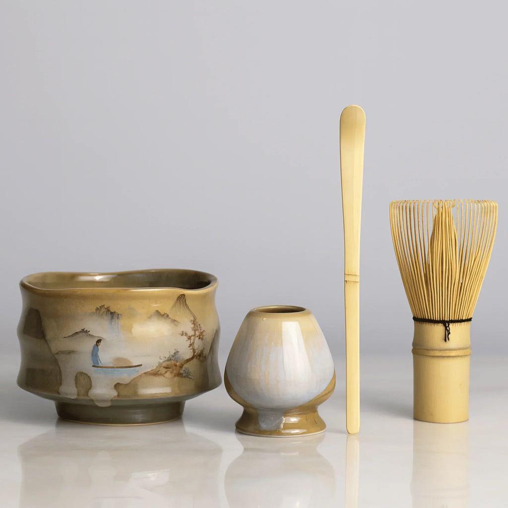Olvelta Matcha Set– 4pcs Ceramic Tea Set