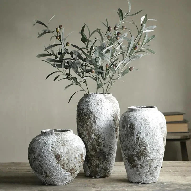 Olvia Stone Ceramic Vase