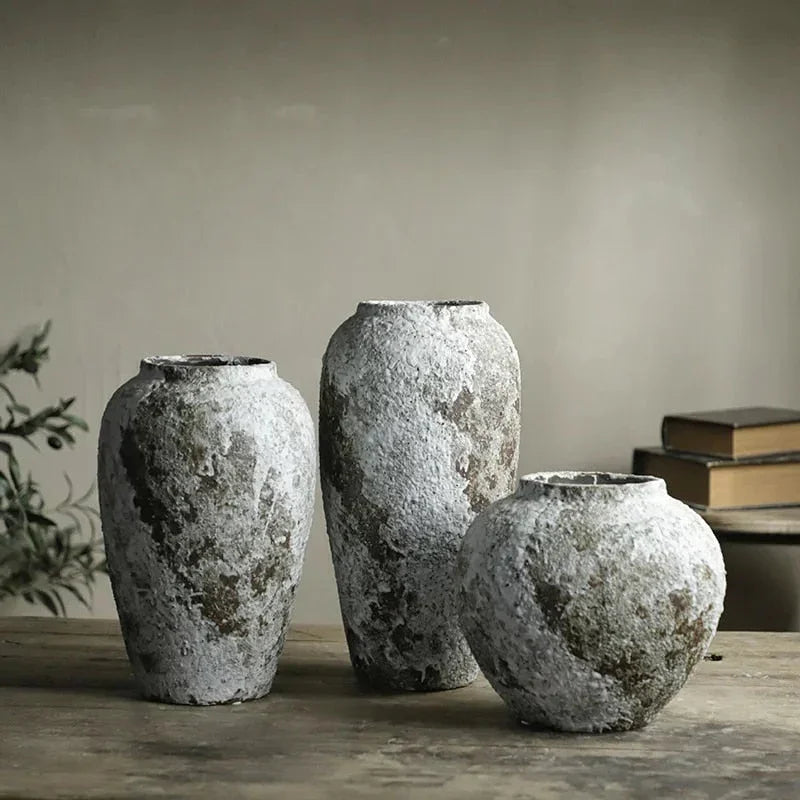 Olvia Stone Ceramic Vase