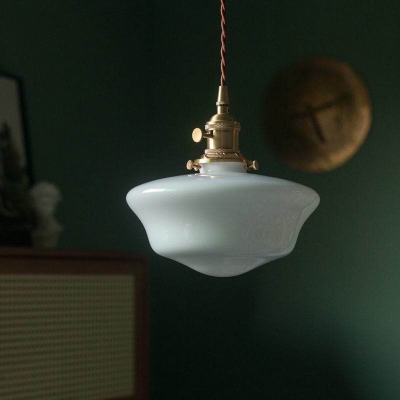 Opalines Glass LED Vintage Pendant Light | High & Bury