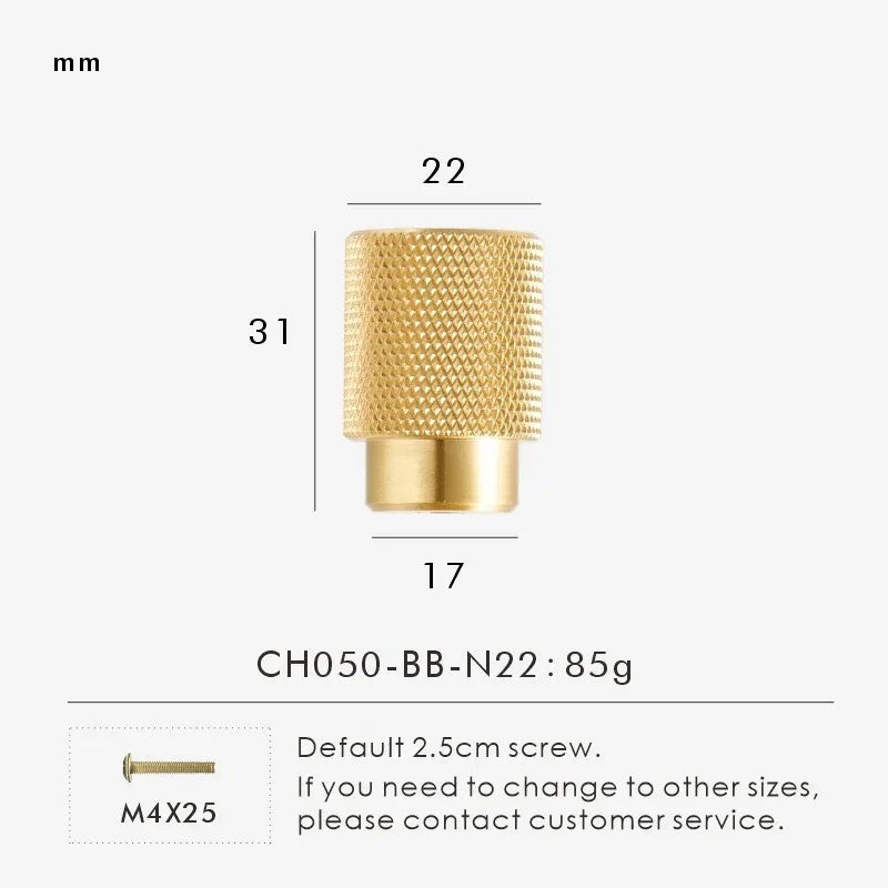 Ordova Knurled Cabinet Knobs