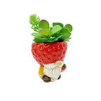 Original Flower Pot Figure with Gnome Motif | High & Bury