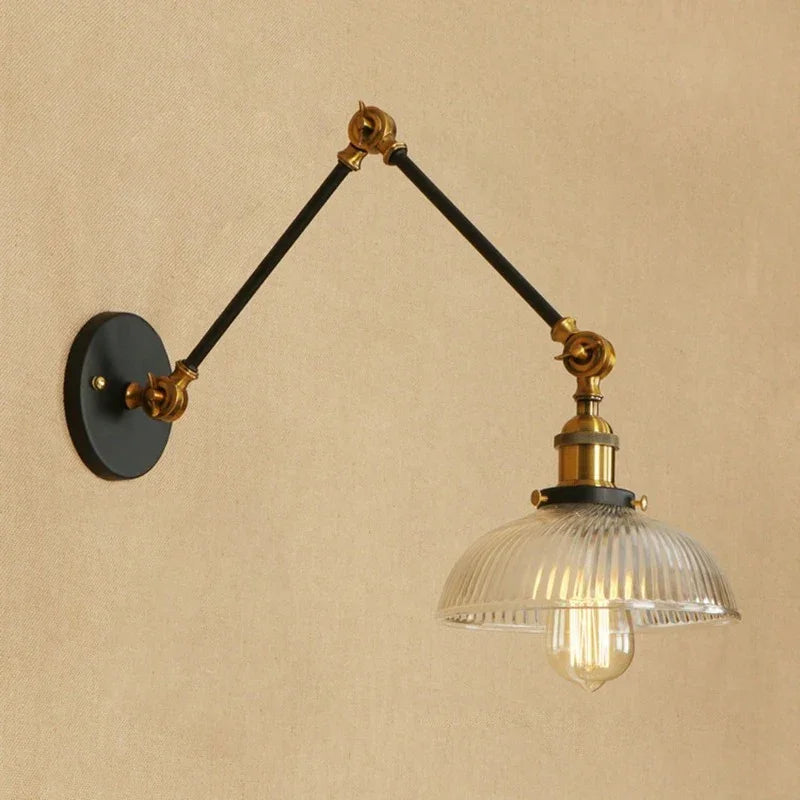 Orlunda Glass Adjustable Wall Lamp