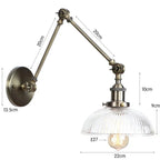 Orlunda Glass Adjustable Wall Lamp