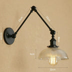 Orlunda Glass Adjustable Wall Lamp