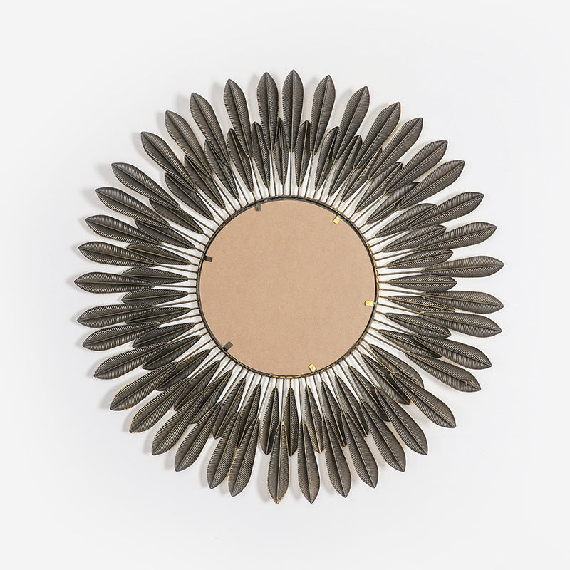 Ornamental Leaf-Designed Wall Mirror | High & Bury