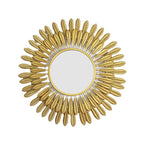 Ornamental Leaf-Designed Wall Mirror | High & Bury