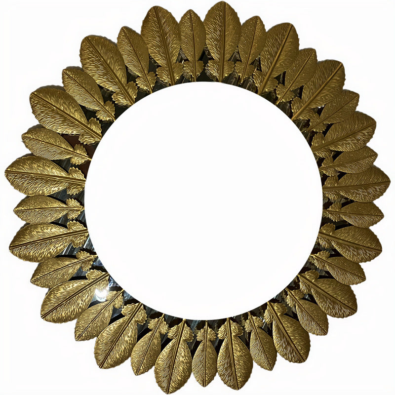 Ornamental Leaf-Designed Wall Mirror | High & Bury