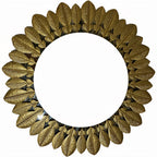 Ornamental Leaf-Designed Wall Mirror | High & Bury