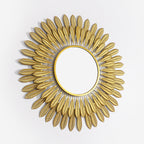 Ornamental Leaf-Designed Wall Mirror | High & Bury
