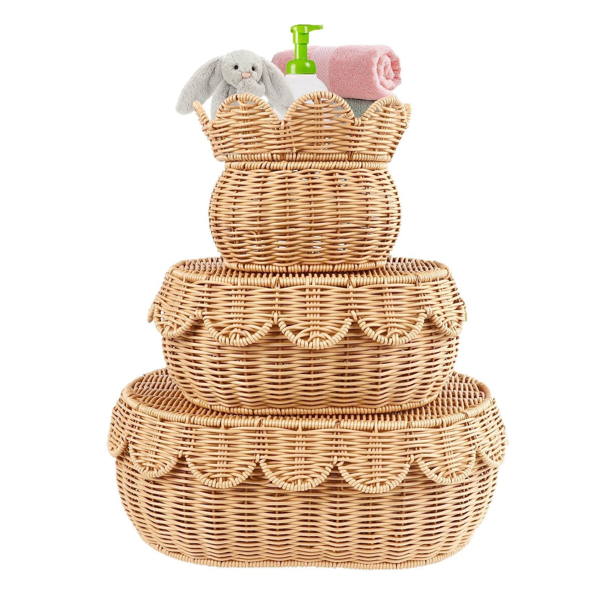 Ornate Decoration Basket made from Natural Materials | High & Bury