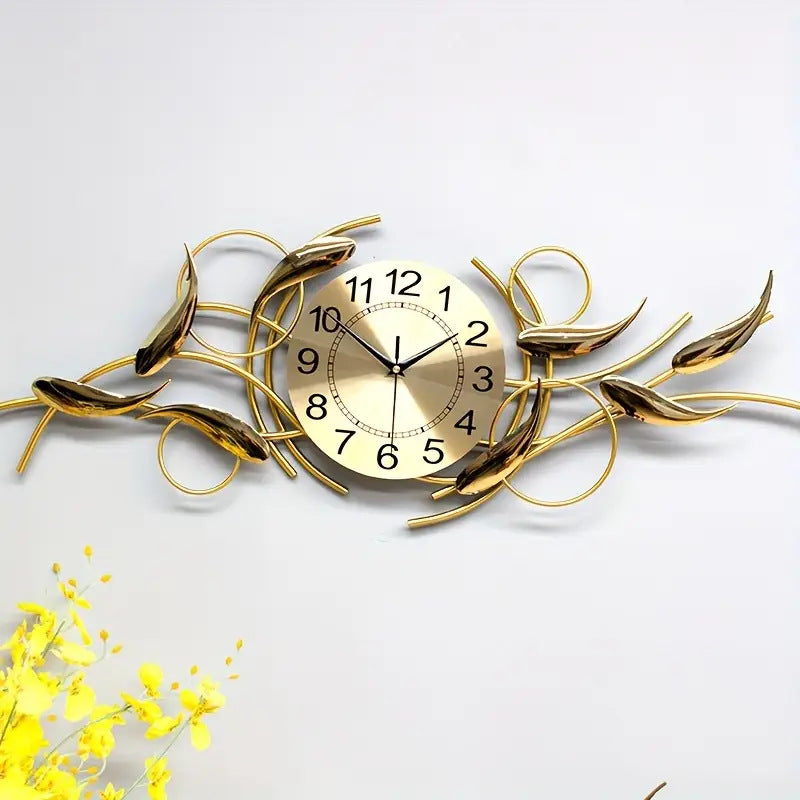 Ornate Decorative Metal Wall Clock | High & Bury