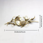 Ornate Decorative Metal Wall Clock | High & Bury