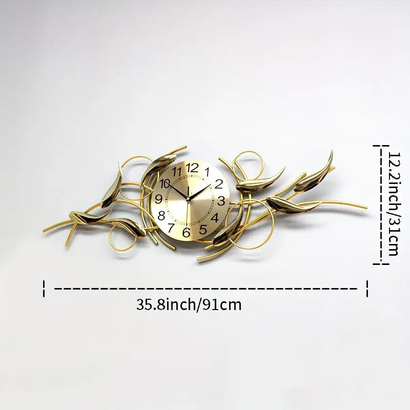 Ornate Decorative Metal Wall Clock | High & Bury