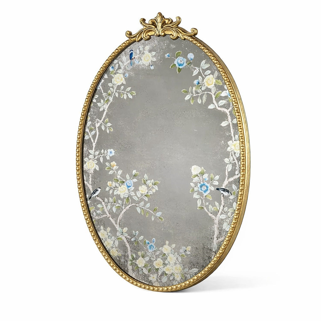 Ornate Floral Wall Mirror | High & Bury