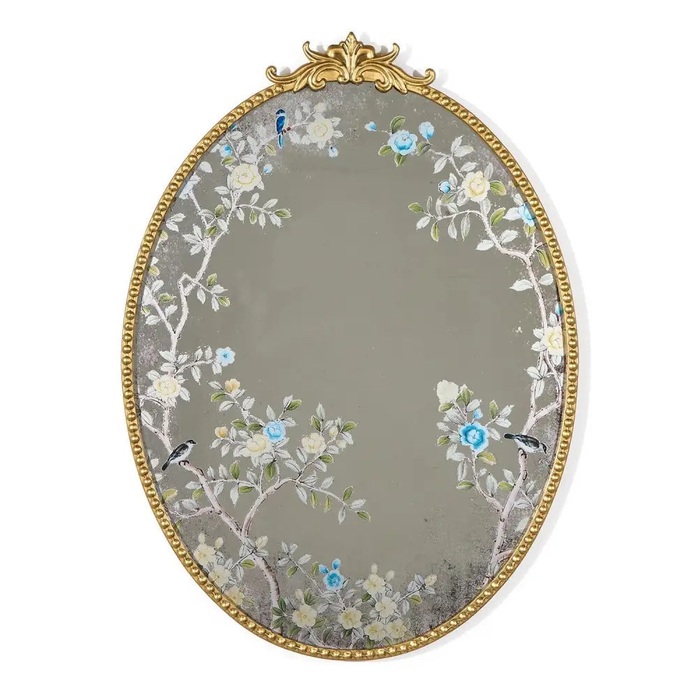 Ornate Floral Wall Mirror | High & Bury