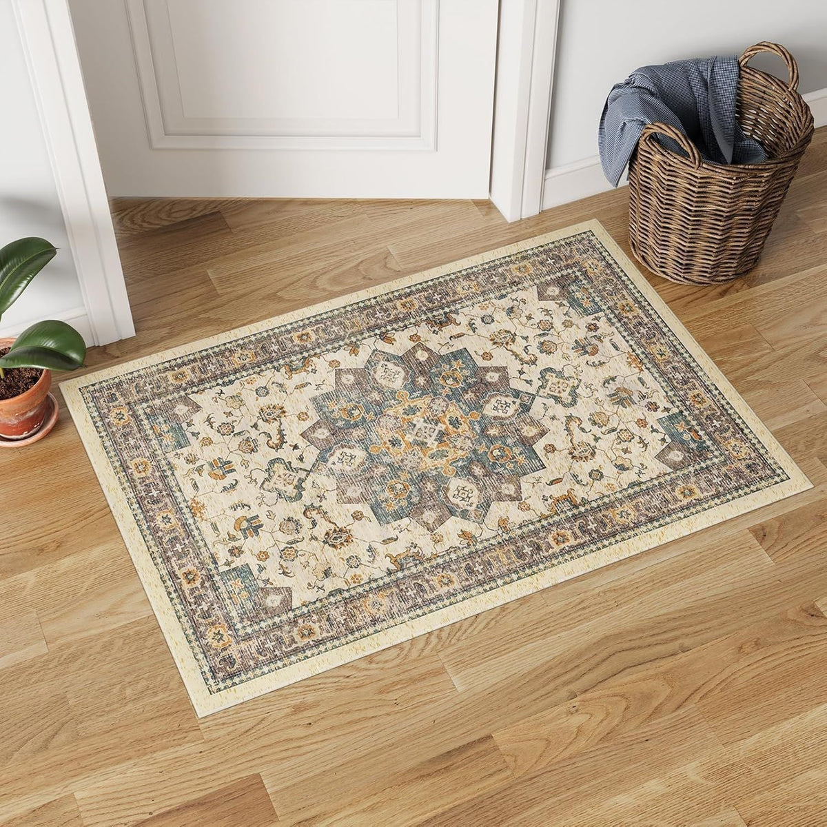 Ornate Patterned Area Rug | High & Bury