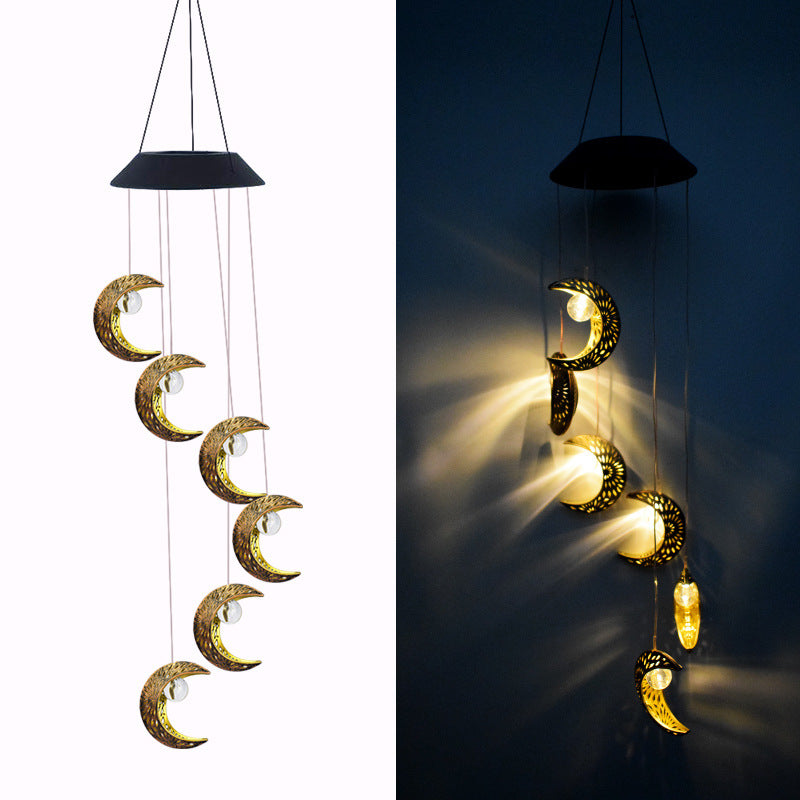 Outdoor Metal Star Wind Chime with Resonating Aluminum Tubes | High & Bury