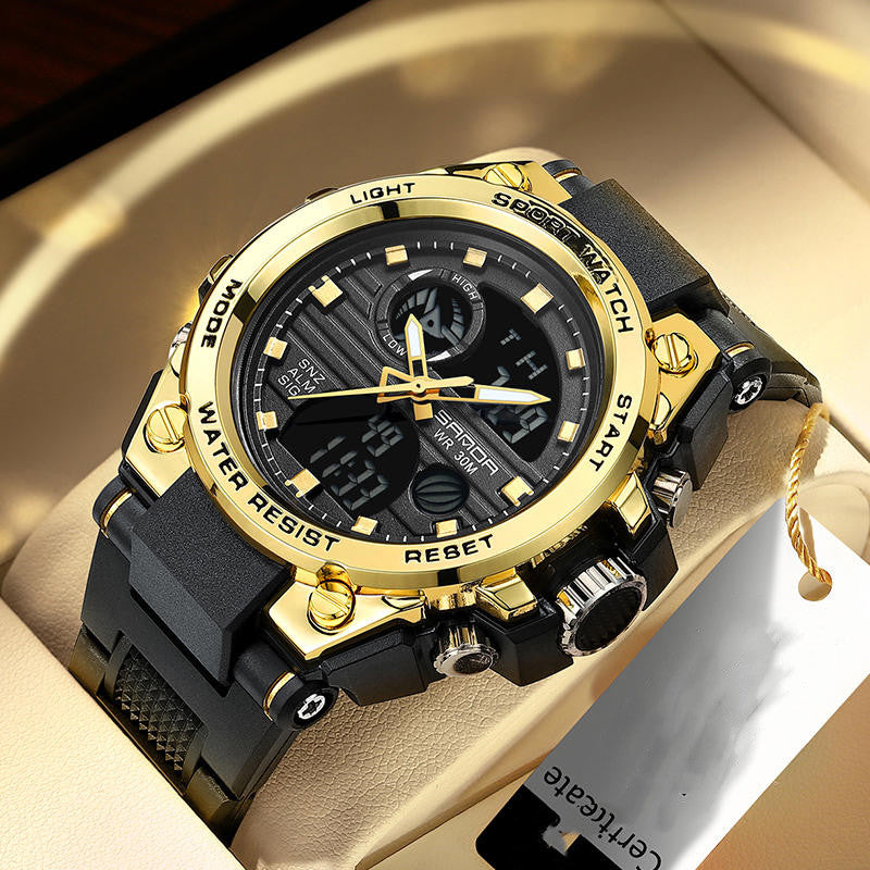 Outdoor Multifunctional Luminous Watch with Press-Activated Illumination, view 3