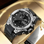Outdoor Multifunctional Luminous Watch with Press-Activated Illumination, view 4