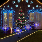 Outdoor Solar Firework Starburst LED Garden Stake Lights | High & Bury