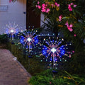 Outdoor Solar Firework Starburst LED Garden Stake Lights | High & Bury