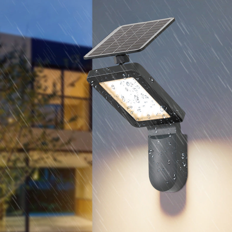 Outdoor Solar Motion Sensor Wall Lamp with Adjustable Panel | High & Bury