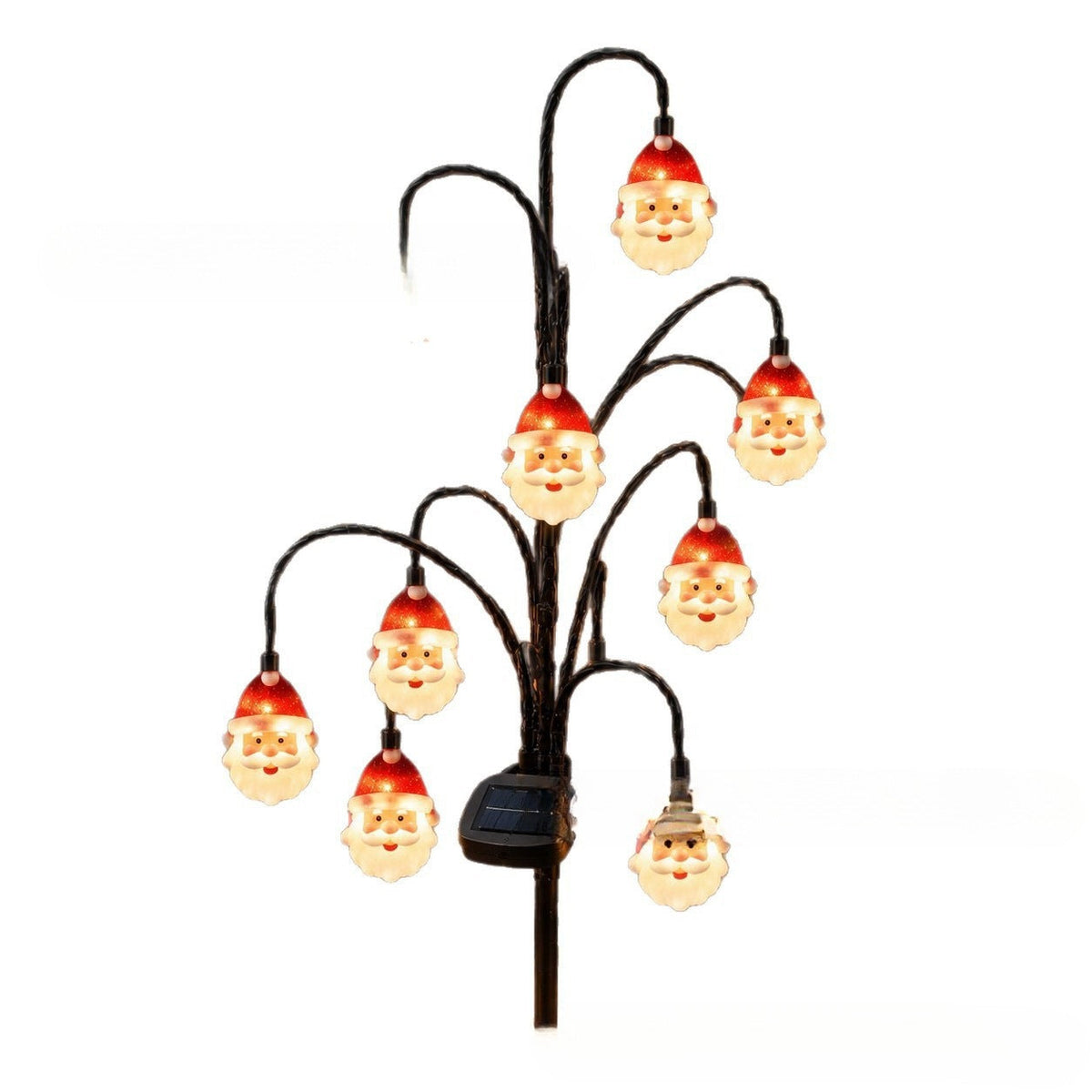 Outdoor Solar-Powered Reindeer LED String Light Garland | High & Bury